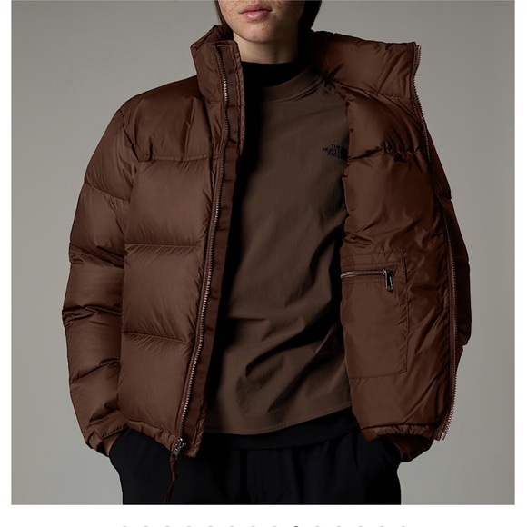 The North Face Chocolate Brown Puffer Jacket - Picture 3 of 6